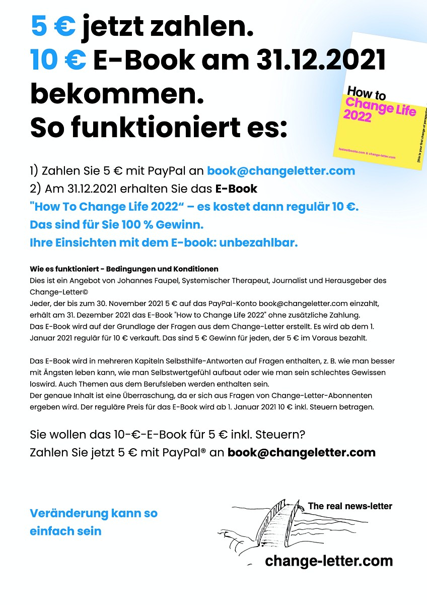 Change-Book 2022 – Ablauf